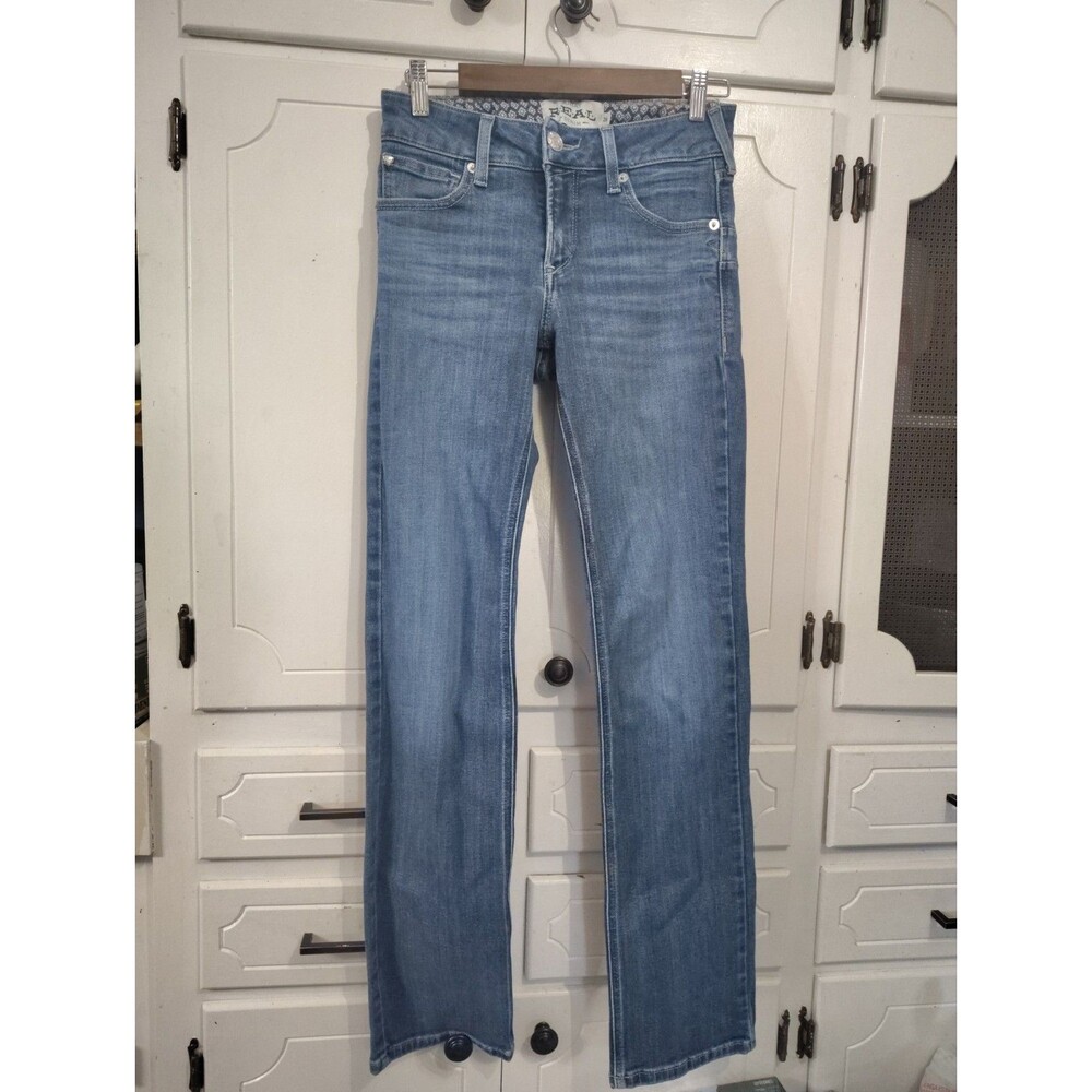 Ariat REAL Straight Jeans Womens 28R Blue Medium Wash